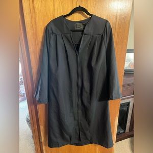 Black Bachelors Graduation Gown